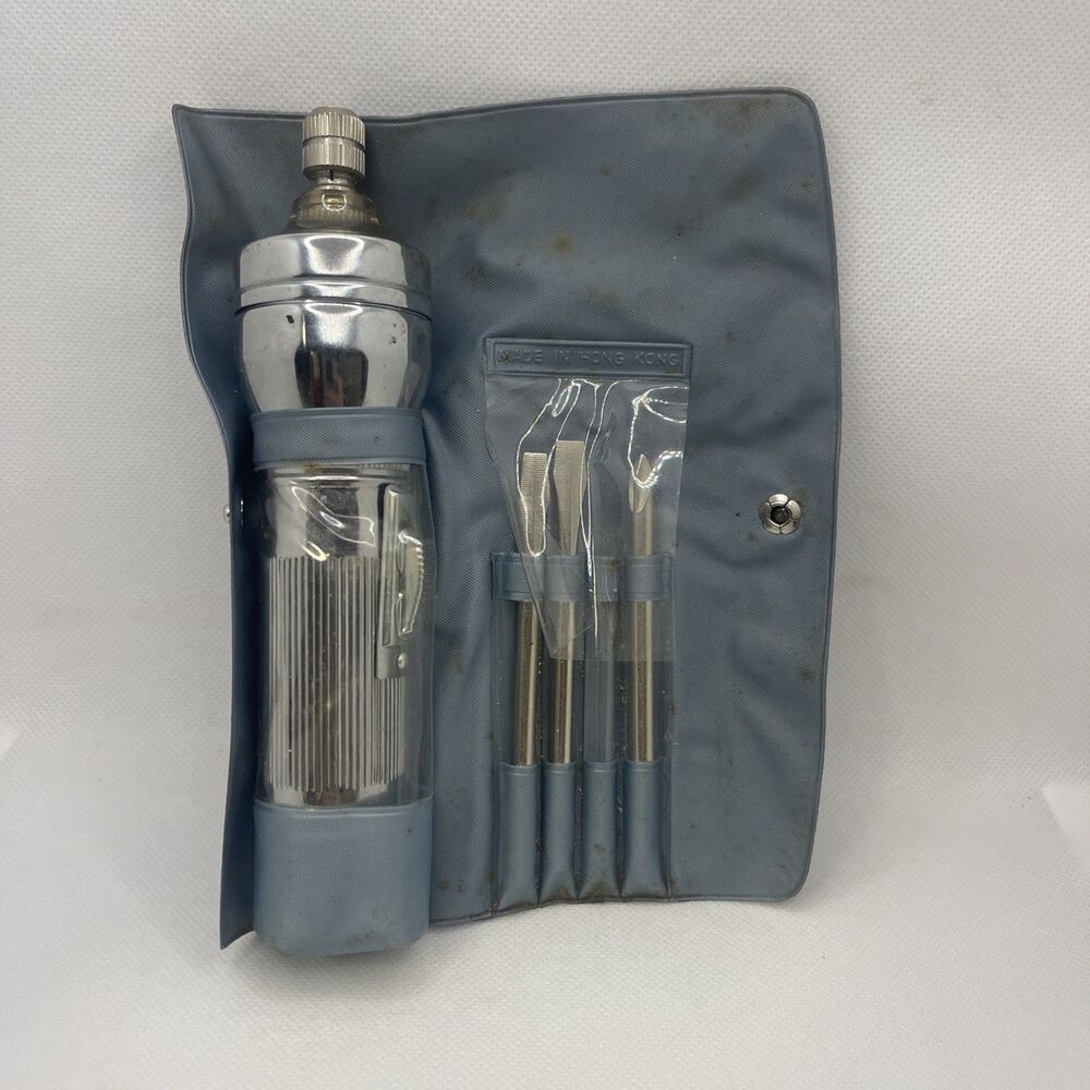 Vintage Illuminated Screwdriver Kit - Made In Hong Kong - Works